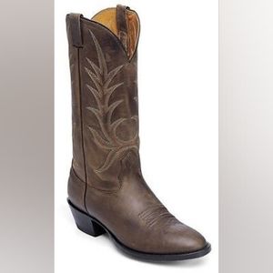 Nocona - 13" Medium Brown Vintage Steer Western Cowboy Boots, size 7 women's